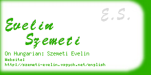 evelin szemeti business card